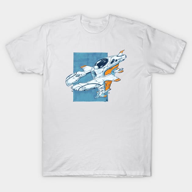 Starship T-Shirt by INKSPACE